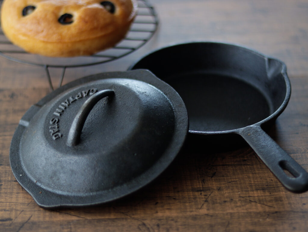 スキレットで作る米粉パン