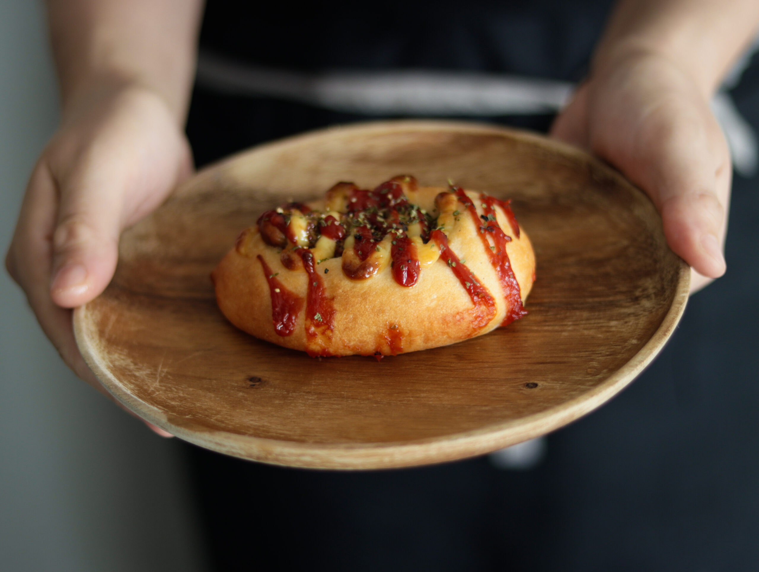 米粉パン教室のソーセージパン