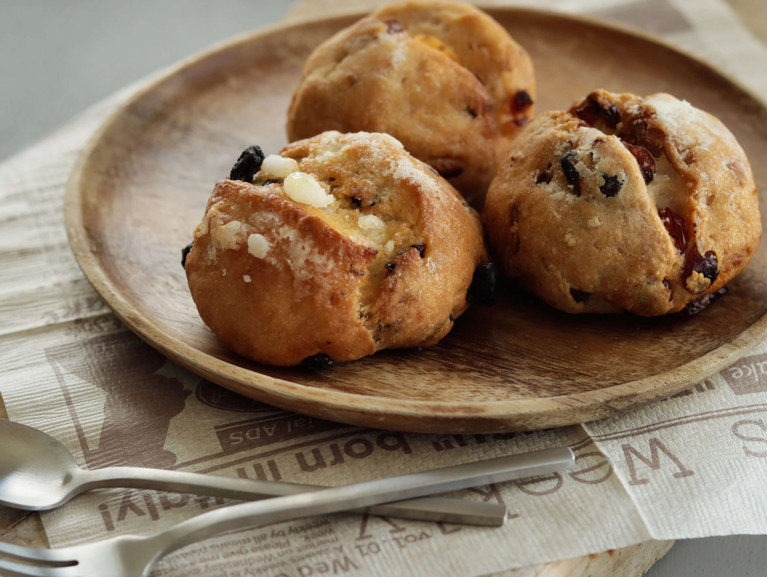 米粉パンシュガーバターレーズン