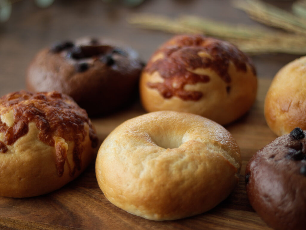 グルテンフリーのプレーンベーグル